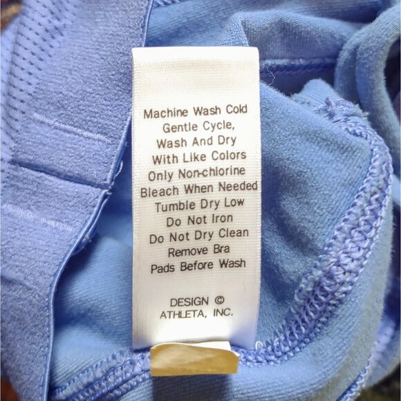 Athleta Beloved Bralette Baja Blue Womens Size Small Sports Bra Internal Bra - Picture 4 of 5